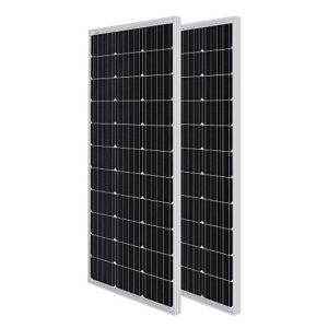 Renogy Solar Panel 2pcs 100 Watt 12 Volt Monocrystalline, 2-Pack Compact Design