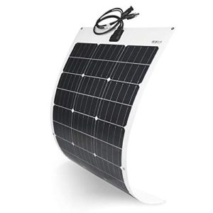 TP-solar Flexible Solar Panel 100W 12V Monocrystalline Bendable - 100 Watt 12Volt Semi-Flexible Mono Solar Panels Charger Off-Grid for RV Boat Cabin Van Car Uneven Surfaces