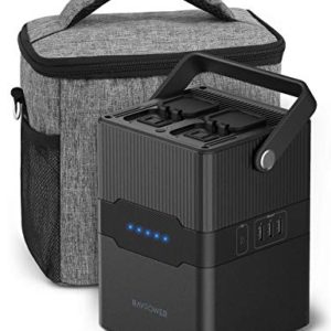 Portable Power Station RAVPower 252.7Wh/70200mAh Solar Generator,Dual 110V/300W Pure Sine Wave AC Outlet,60W PD and 120W DC Port Backup Lithium Battery for Outdoors Camping Travel Hunting Emergency
