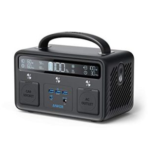 Anker Portable Power Station Powerhouse 400, 300W/388.8Wh, 110V AC Outlet/60W USB-C Power Delivery Portable Generator for Camping, Emergency Power, and More