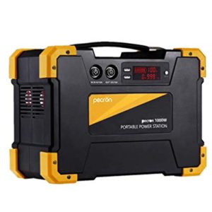 Pecron E1000 Portable Power Station 1000W,1028Wh Solar Generator,110V/1000W Pure-sine Wave,AC Outlet,12V DC Cigar,QC3.0 USB,Backup Lithium Battery for Outdoors Camping Fishing Emergency